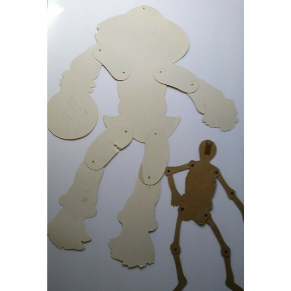 Vintage Halloween Diecuts Wall Decor Skeletons Witches Owls Scarecrow Lot of 7 - Picture 9 of 12